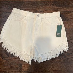 Wild Fable White High-Rise Shorts